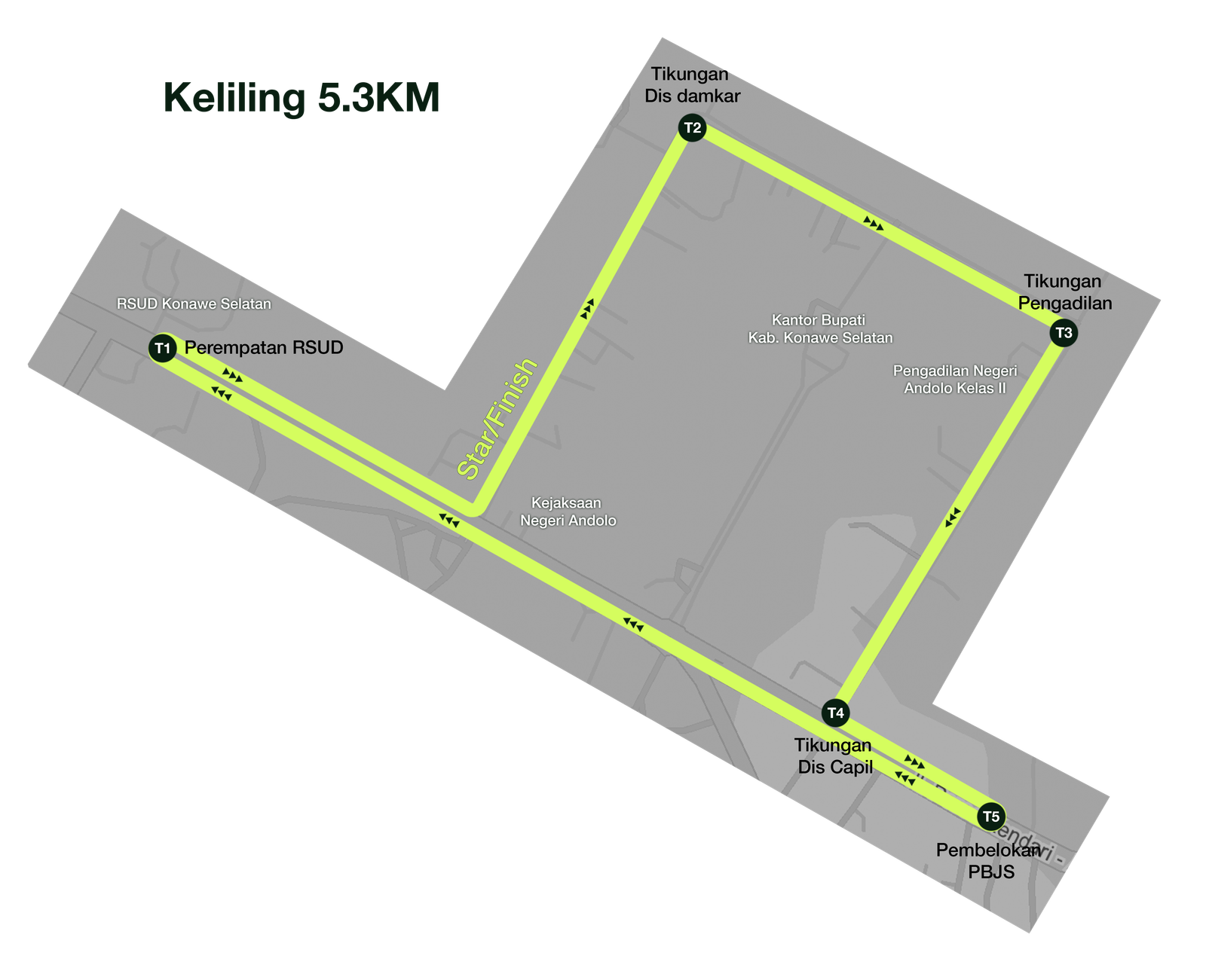 Peta rute event